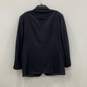 Oscar De La Renta Mens Black Pockets Notch Lapel Tailored Single-Breasted Blazer image number 2