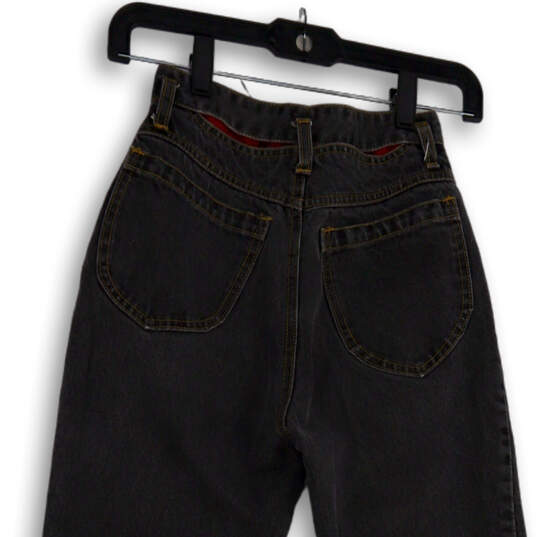 Womens Gray Denim Medium Wash Pockets Stretch Skinny Leg Jeans Size 5/6 image number 4