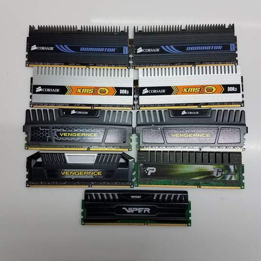 Lot of 9 Mixed PC3 DD3 Desktop Memory Ram #4 image number 2
