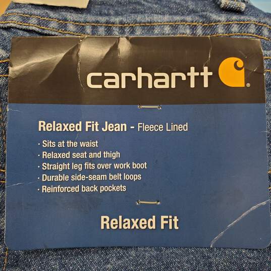 Carhartt Men Blue Denim Relaxed Jeans Sz 44 NWT image number 2