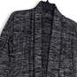 Womens Gray Heather Long Sleeve Open Front Cardigan Sweater Size Small image number 3