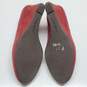 Nine West ISPY Suede Women's Wedge Heels Size 6.5M-Red image number 5