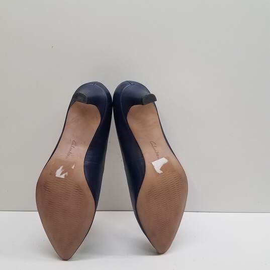 Clarks Collection Cushion Soft Heels Blue 10 image number 5