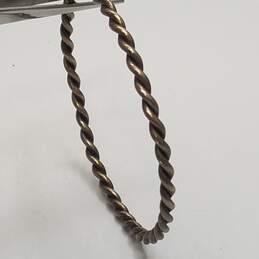 Sterling Silver Twisted Rope 2 5/8inch Bangle Bracelet 16.2g alternative image