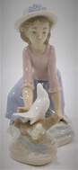 Vintage Lladro Nao Girl Kneeling W/ Dove Figurine image number 1