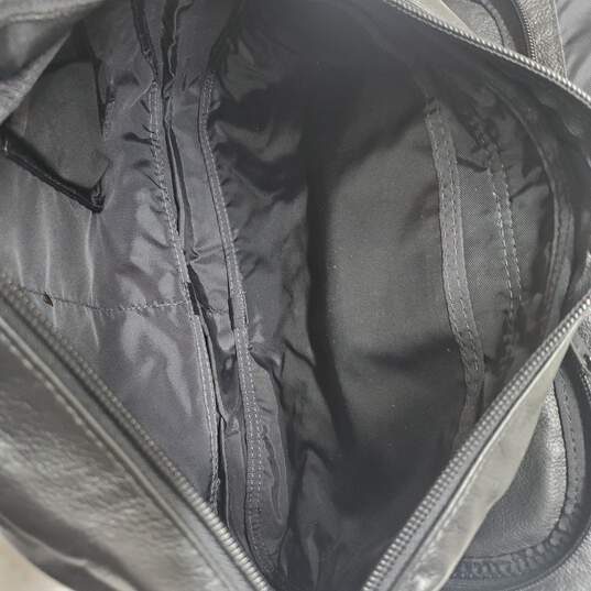 DeSantis Black Leather Gunhide Crossbody Bag Purse 12x9x2" image number 7