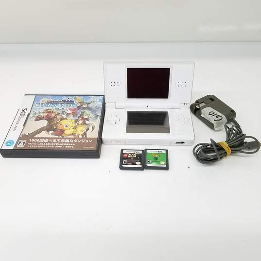 Nintendo DS Lite Handheld Console with 3 Games