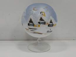Hand Painted Glass Free Standing Christmas Decoration alternative image