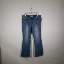 Womens 515 Medium Wash Denim Bootcut Leg Jeans Size 14 Long