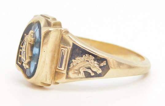 10K Yellow Gold Spinel 1997 Class Ring 5.0g image number 2