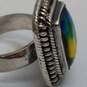 Sterling Silver Resin Sz 9.5 Ring 15.6g image number 2
