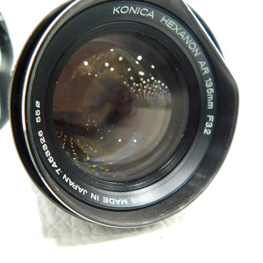 Konica Autoreflex A3 SLR 35mm Film Camera W/ 2 Lenses image number 6