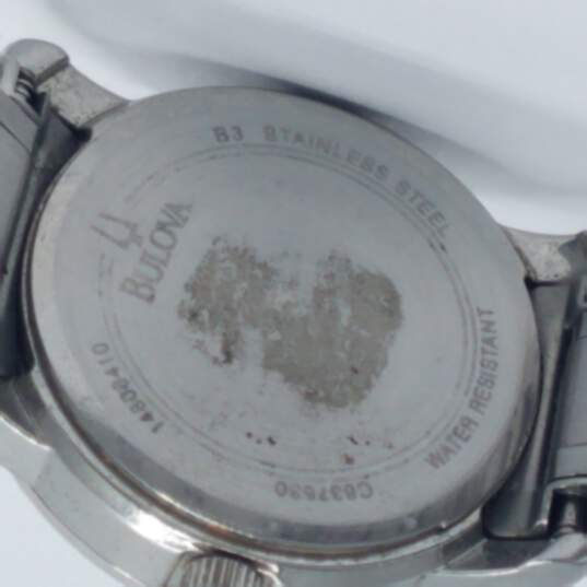 Bulova MOP & Diamond Dial 25mm Stainless Steel Watch image number 7