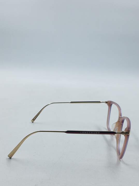 Longchamp Pink Square Eyeglasses image number 5
