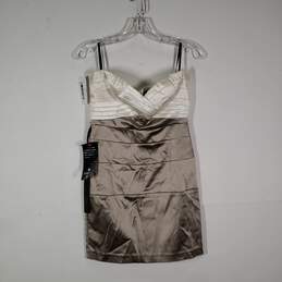 NWT Womens Sleeveless Back Zip Short Bodycon Dress Size Medium