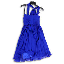 NWT Womens Blue Regular Fit Sleeveless Back Zip Fit & Flare Dress Size 2 alternative image