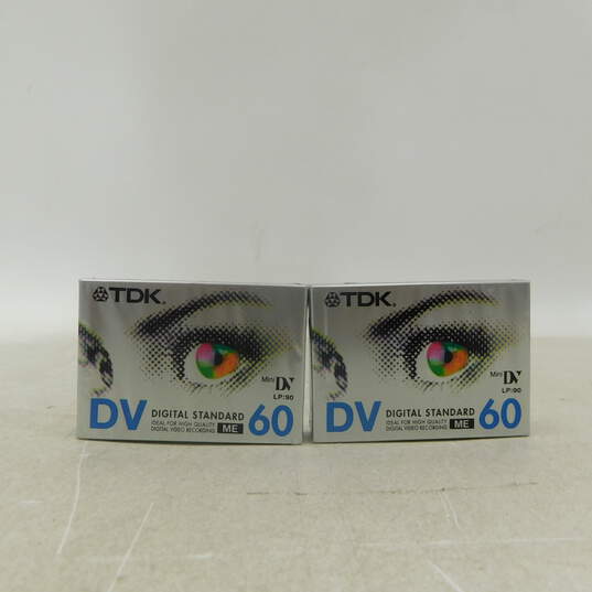 2 TDK Mini DVM-60MEEA 90 Digital Video Cassette 90 Minute Sealed image number 3