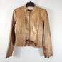 Roca Wear Women Bronze/Gold Leather Jacket Sz L image number 1