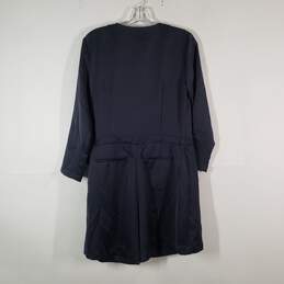 NWT Womens V-Neck 3/4 Sleeve Belted Wrap Front One-Piece Romper Size 6 alternative image
