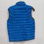 Boys Blue Front Pocket Full-Zip Insulated Casual Puffer Vest Size XL (14) image number 2