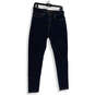 Womens Blue Denim Dark Wash Pockets Stretch Skinny Leg Jeans Size 10 image number 1