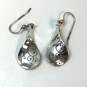 Designer Brighton Silver-Tone Fish Hook Twirl French Wire Drop Earrings image number 4