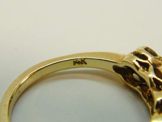 14K Yellow Gold 1.00 CTTW Diamond Ring 3.4g image number 5