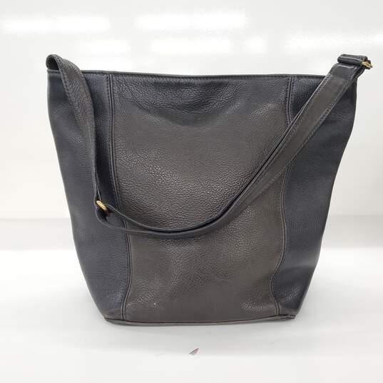 Vintage Coach Sonoma Black Brown Leather Bucket Shoulder Bag image number 1