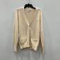 Christian Dior Mens Beige Button-Front Cardigan Sweater Size Medium image number 1