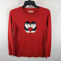 Loft Women Red Sweater S NWT