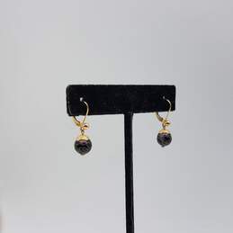 14k Gold Cloisonné Drop Earring 2.9g alternative image