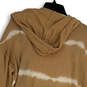 NWT Womens Tan Knitted Tie Dye Pockets Open Front Cardigan Sweater Size M image number 4