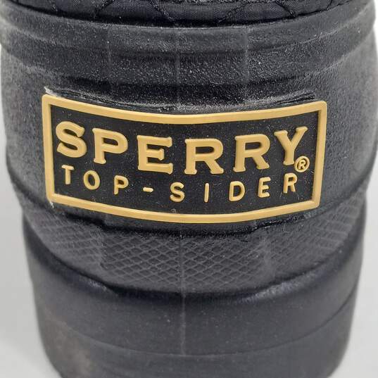 Sperry Top Sider Women's Black Rubber Boots Size 7 image number 7