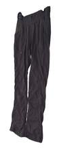 Womens Gray Elastic Waist Straight Leg Track Pants Size Small image number 2