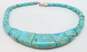 Desert Rose Trading DTR Sterling Silver Turquoise Necklace 62.5g image number 2