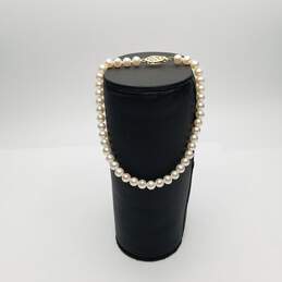 14K Gold FW Pearl Bracelet 5.7g
