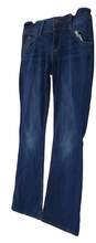 Womens Blue Regular Fit Medium Wash Denim Bootcut Leg Jeans Size 28 image number 2