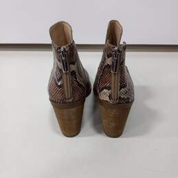 Vince Camuto Women's Snake Print Heel Boots Size 7.5W alternative image