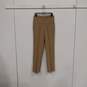 NWT Mens Tan Flat Front Pockets Straight Leg Casual Chino Pants Size 32 image number 1