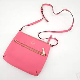 Kate Spade Laurel Way Rima Leather Watermelon Pink Crossbody Bag