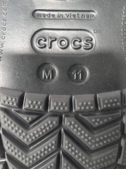 Crocs Men's Black/White Shoes Size 11 image number 6