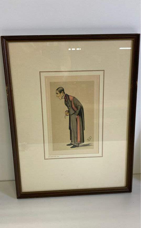 People of the Day Caricature Print by Vanity Fair 1869 Matted & Framed image number 5