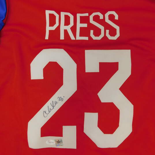 Christen Press Autographed US National Team Jersey w/ JSA COA image number 4