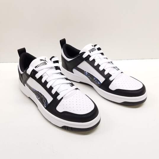 Puma Men's Black + White Rebound Layup Low Top Sneakers Sz. 7(NEW) image number 3