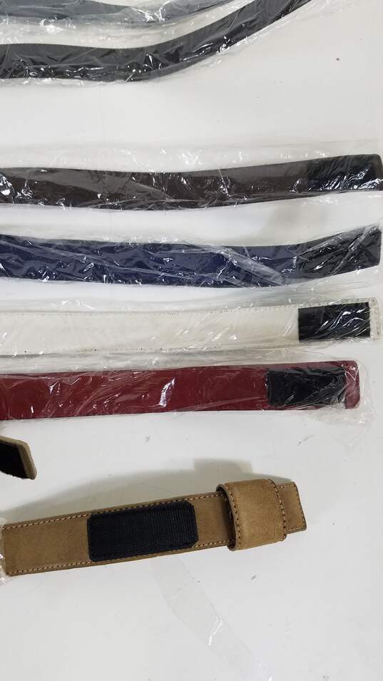 Bundle Lot of 8 Sample SAO Leather Belts with Velcro image number 6