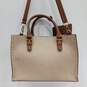 Andrew Marc New York Women's Beige Leather Tote Purse w/ Pouch image number 2