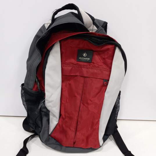 Multicolor Zip Top Handle Double Shoulder Strap Backpack image number 1