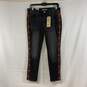Women's Charcoal Wash Levi's Embroidered 711 Skinny Ankle Jeans, Sz. 30 (10) image number 1