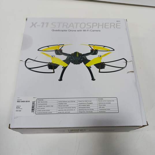 Sky Rider X-11 Stratosphere Quadcopter Drone w/ Wi-fi Camera - IOB image number 5