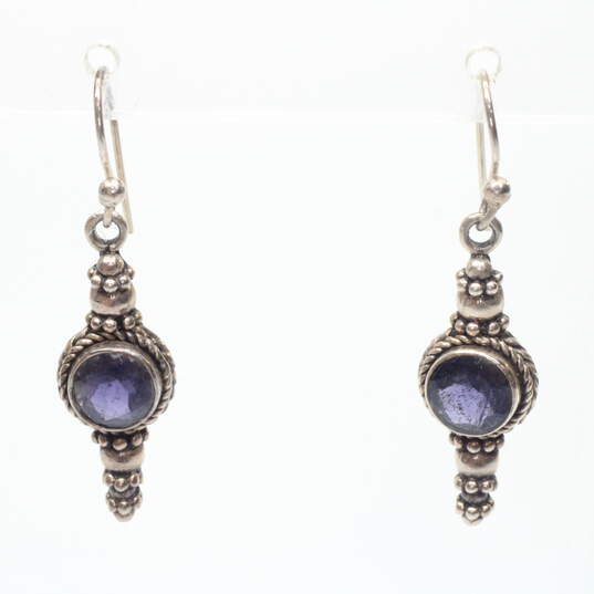 3 Pairs of Sterling Silver Drop Earrings - 20.7g image number 2